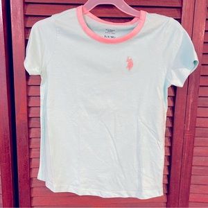 U.S. POLO ASSN. Blue/Pink Girls' T-shirt